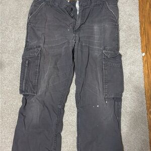 Men's Gray carhartt Cargo Pants size 34x32